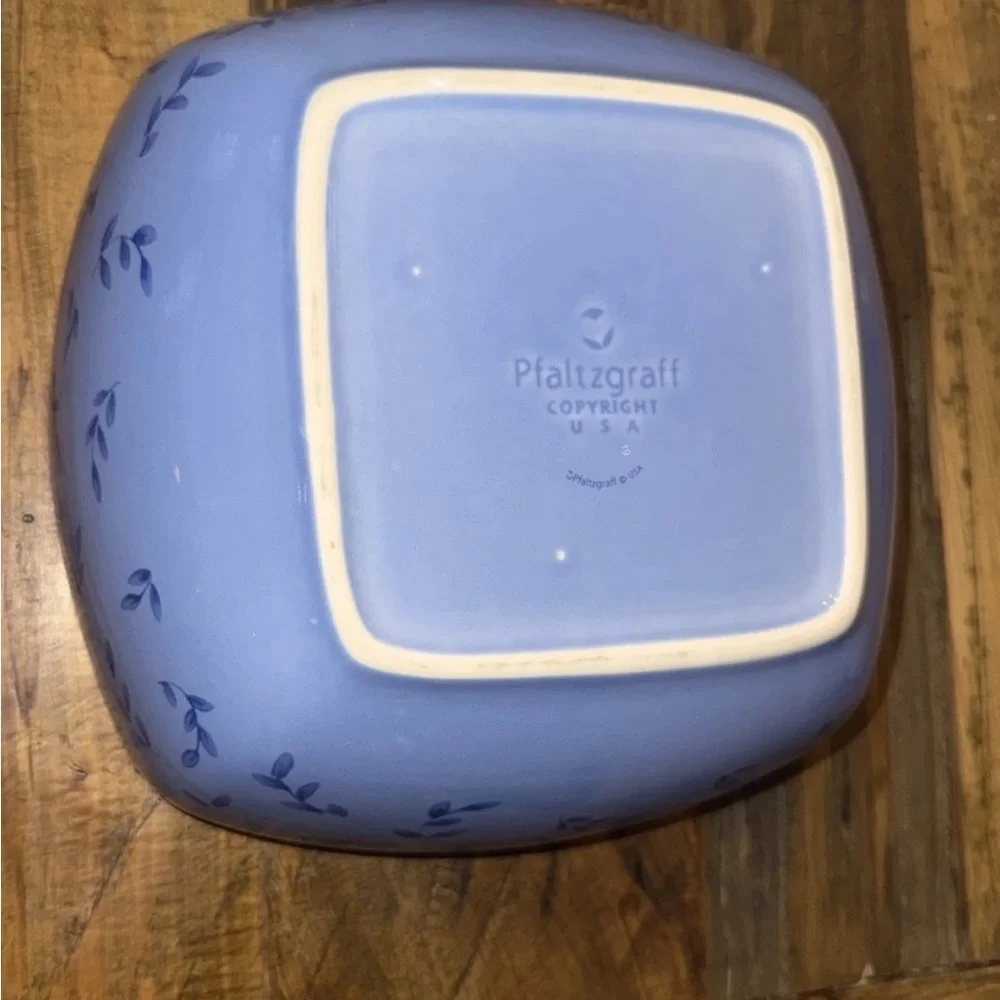 Pfaltzgraff Summer Breeze Salad Vegetable Serving Bowl-Square vintage
